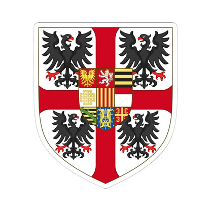 Arms of Francesco III Gonzaga Duke of Mantua (Italy) (Coat of Arms) STICKER Vinyl Kiss-Cut Decal 6 Inch White - The Sticker Space