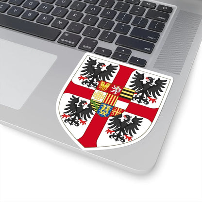 Arms of Francesco III Gonzaga Duke of Mantua (Italy) (Coat of Arms) STICKER Vinyl Kiss-Cut Decal - The Sticker Space