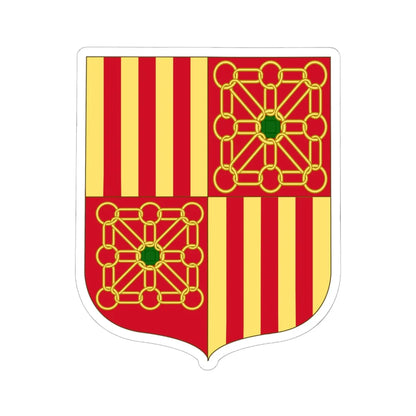 Arms of Gan Pyrénées-Atlantiques (Spain) (Coat of Arms) STICKER Vinyl Kiss-Cut Decal 6 Inch White - The Sticker Space