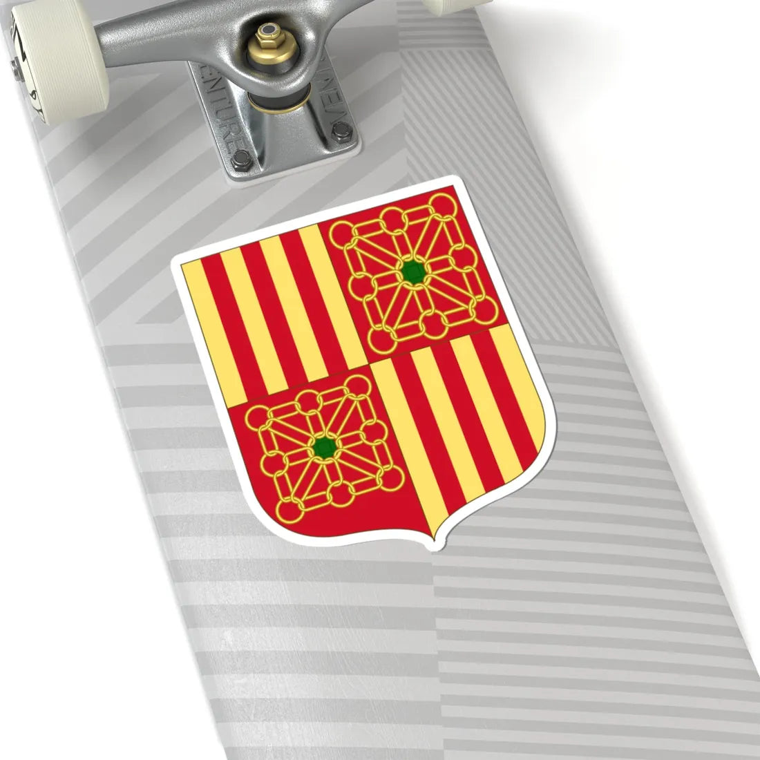 Arms of Gan Pyrénées-Atlantiques (Spain) (Coat of Arms) STICKER Vinyl Kiss-Cut Decal - The Sticker Space
