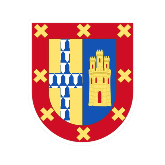 Arms of Güemes (Argentina) (Coat of Arms) STICKER Vinyl Kiss-Cut Decal 2 Inch White - The Sticker Space