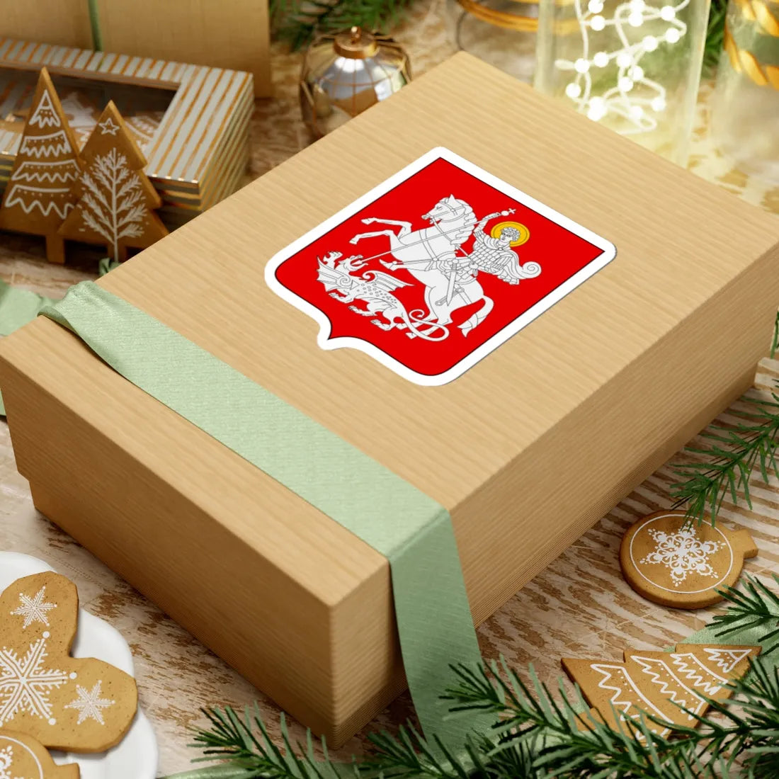 Arms of Georgia (Georgia) (Coat of Arms) STICKER Vinyl Kiss-Cut Decal - The Sticker Space