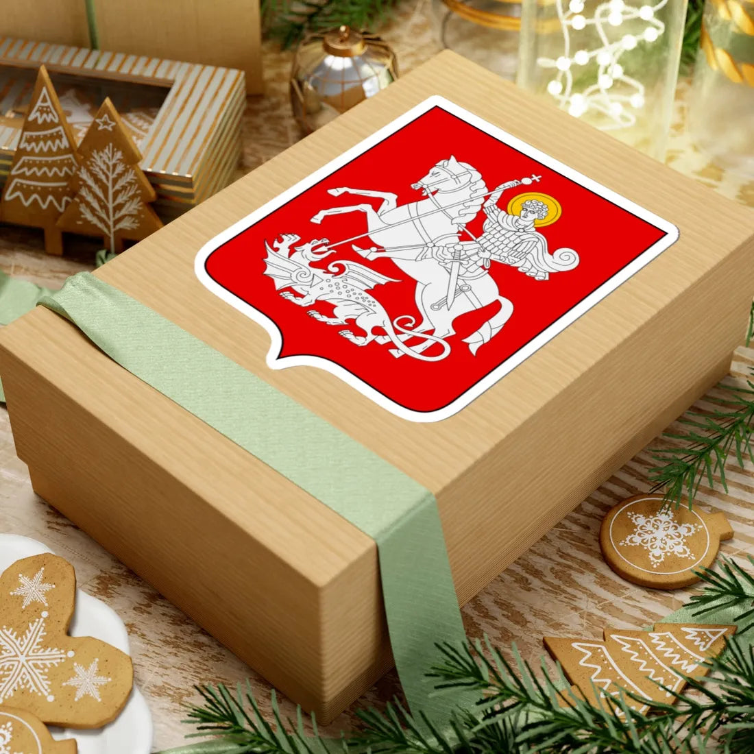 Arms of Georgia (Georgia) (Coat of Arms) STICKER Vinyl Kiss-Cut Decal - The Sticker Space