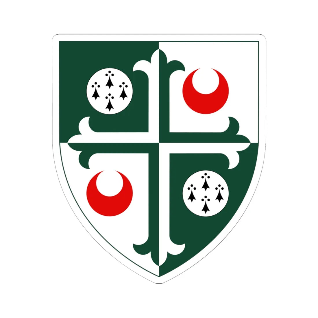 Arms of Girton College Cambridge (England) (Coat of Arms) STICKER Vinyl Kiss-Cut Decal 6 Inch White - The Sticker Space