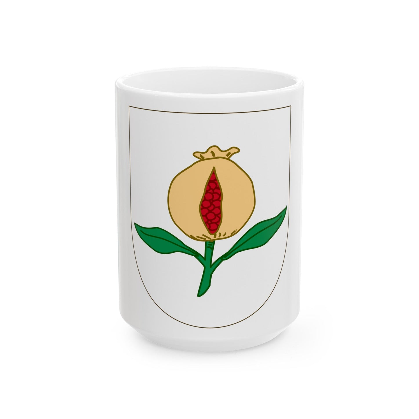 Arms of Granada - White Coffee Mug-15oz-The Sticker Space