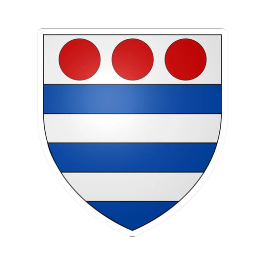 Arms of Grey of Ruthin Denbighshire (England) (Coat of Arms) STICKER Vinyl Kiss-Cut Decal 2 Inch White - The Sticker Space