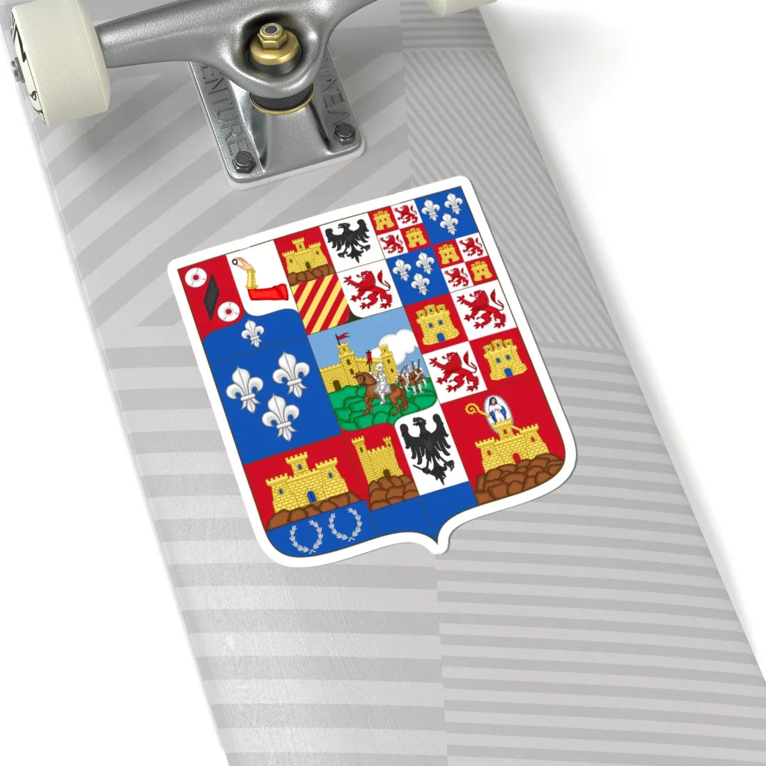 Arms of Guadalajara Province 1931- 1939 (Spain) (Coat of Arms) STICKER Vinyl Kiss-Cut Decal - The Sticker Space