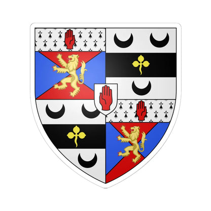 Arms of Guinness Baron Iveagh (Ireland) (Coat of Arms) STICKER Vinyl Kiss-Cut Decal 6 Inch White - The Sticker Space