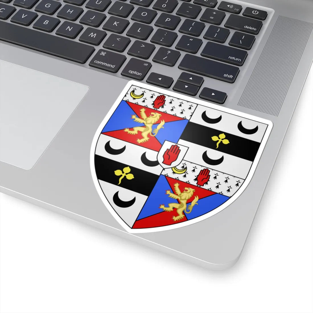 Arms of Guinness Baronet of Ashford (Ireland) (Coat of Arms) STICKER Vinyl Kiss-Cut Decal - The Sticker Space