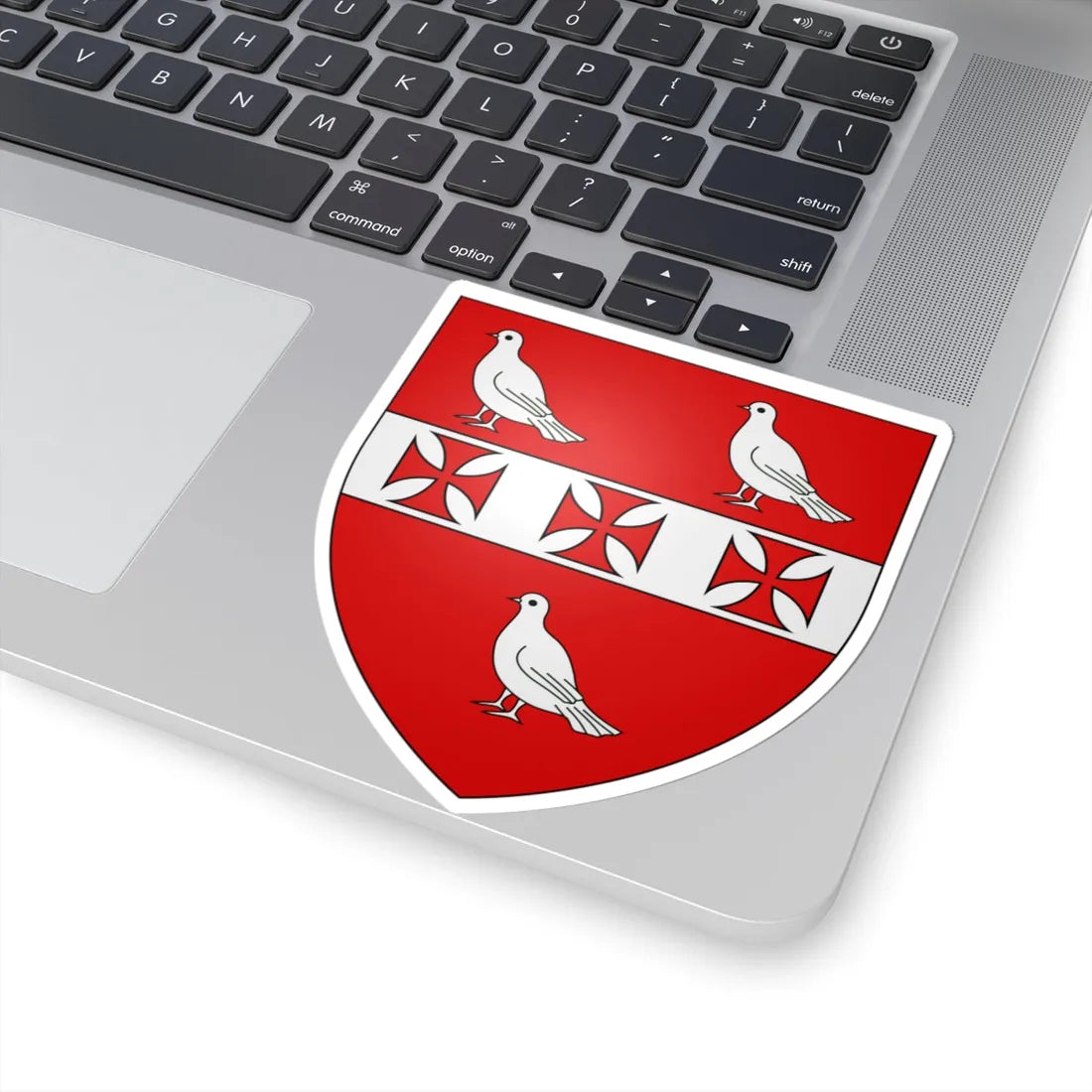 Arms of Gunning (Ireland) (Coat of Arms) STICKER Vinyl Kiss-Cut Decal - The Sticker Space