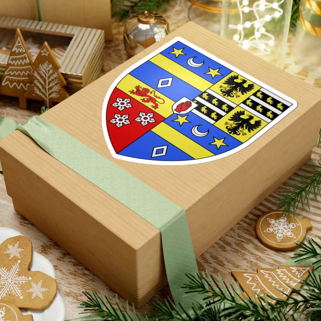 Arms of Hamilton-Temple-Blackwood Marquess of Dufferin and Ava (Ireland) (Coat of Arms) STICKER Vinyl Kiss-Cut Decal - The Sticker Space