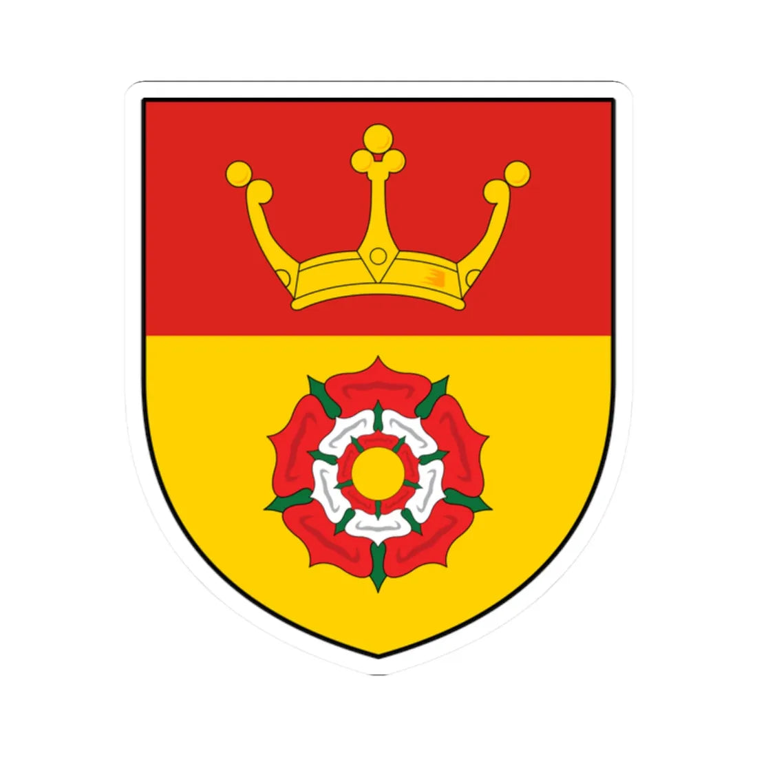 Arms of Hampshire (England) (Coat of Arms) STICKER Vinyl Kiss-Cut Decal 2 Inch White - The Sticker Space