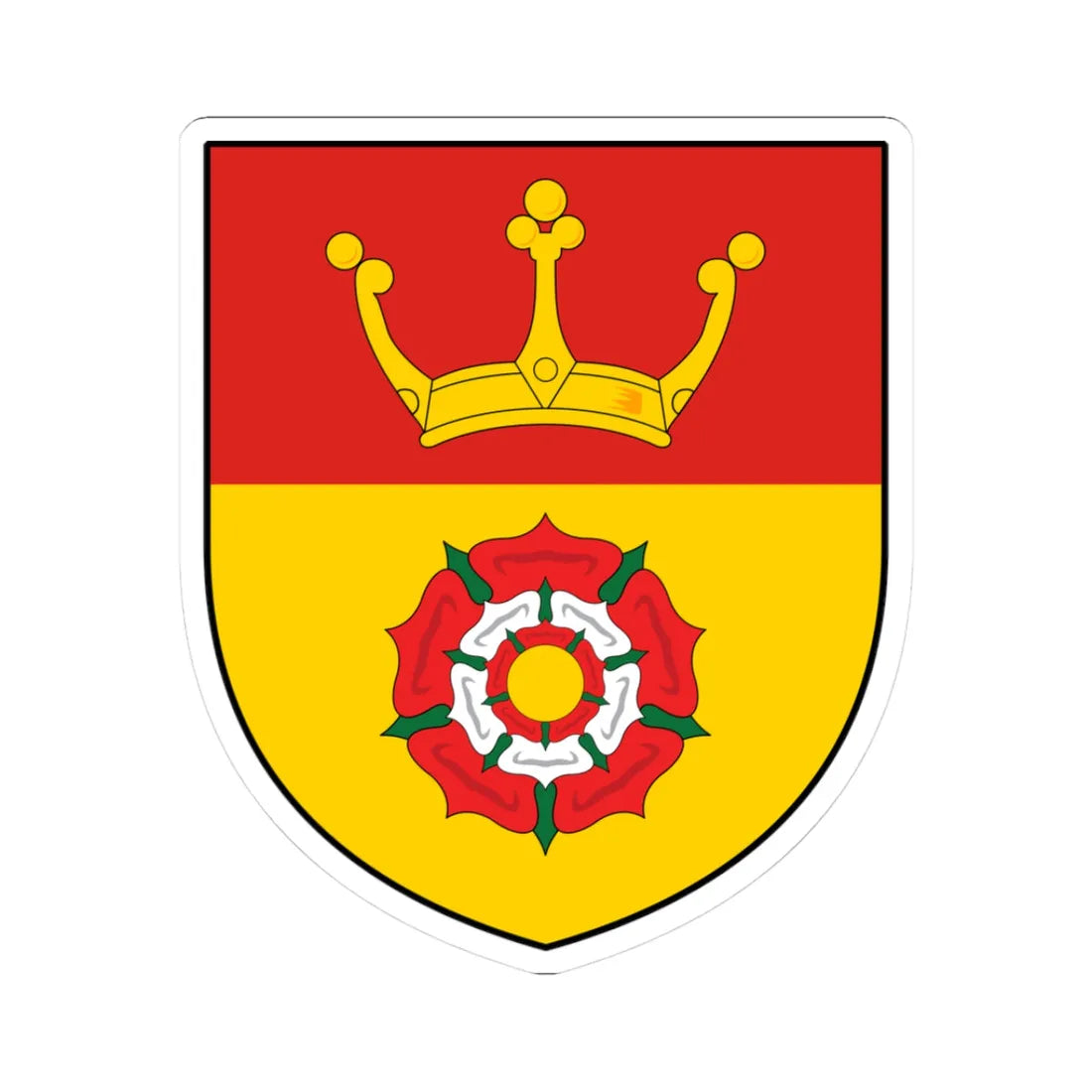 Arms of Hampshire (England) (Coat of Arms) STICKER Vinyl Kiss-Cut Decal 3 Inch White - The Sticker Space