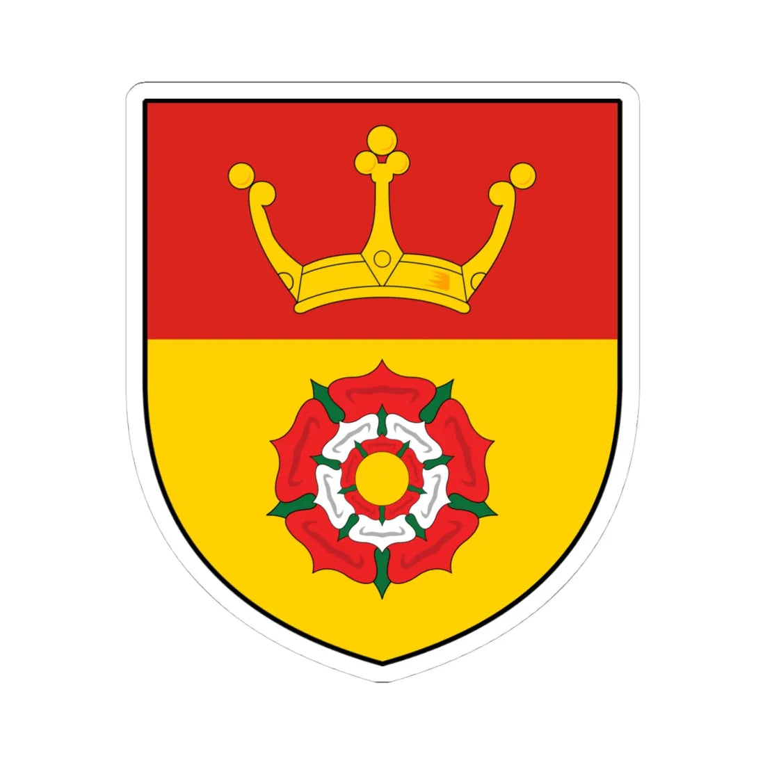 Arms of Hampshire (England) (Coat of Arms) STICKER Vinyl Kiss-Cut Decal 4 Inch White - The Sticker Space