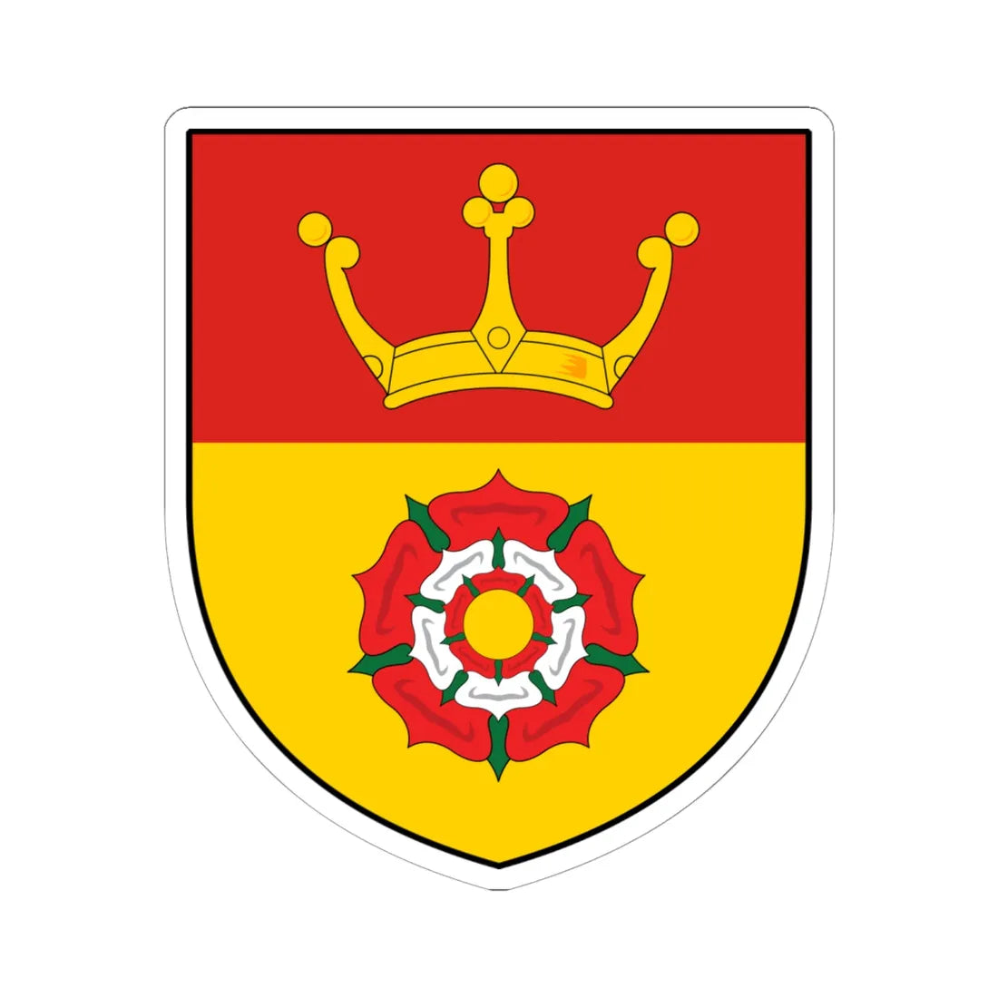 Arms of Hampshire (England) (Coat of Arms) STICKER Vinyl Kiss-Cut Decal 6 Inch White - The Sticker Space