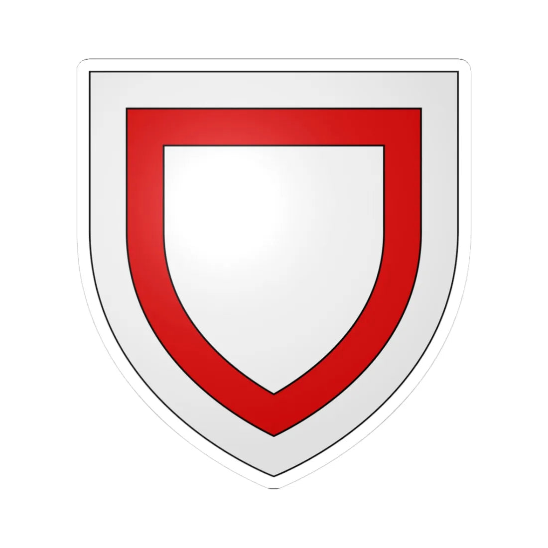 Arms of Henry of Essex (England) (Coat of Arms) STICKER Vinyl Kiss-Cut Decal 3 Inch White - The Sticker Space