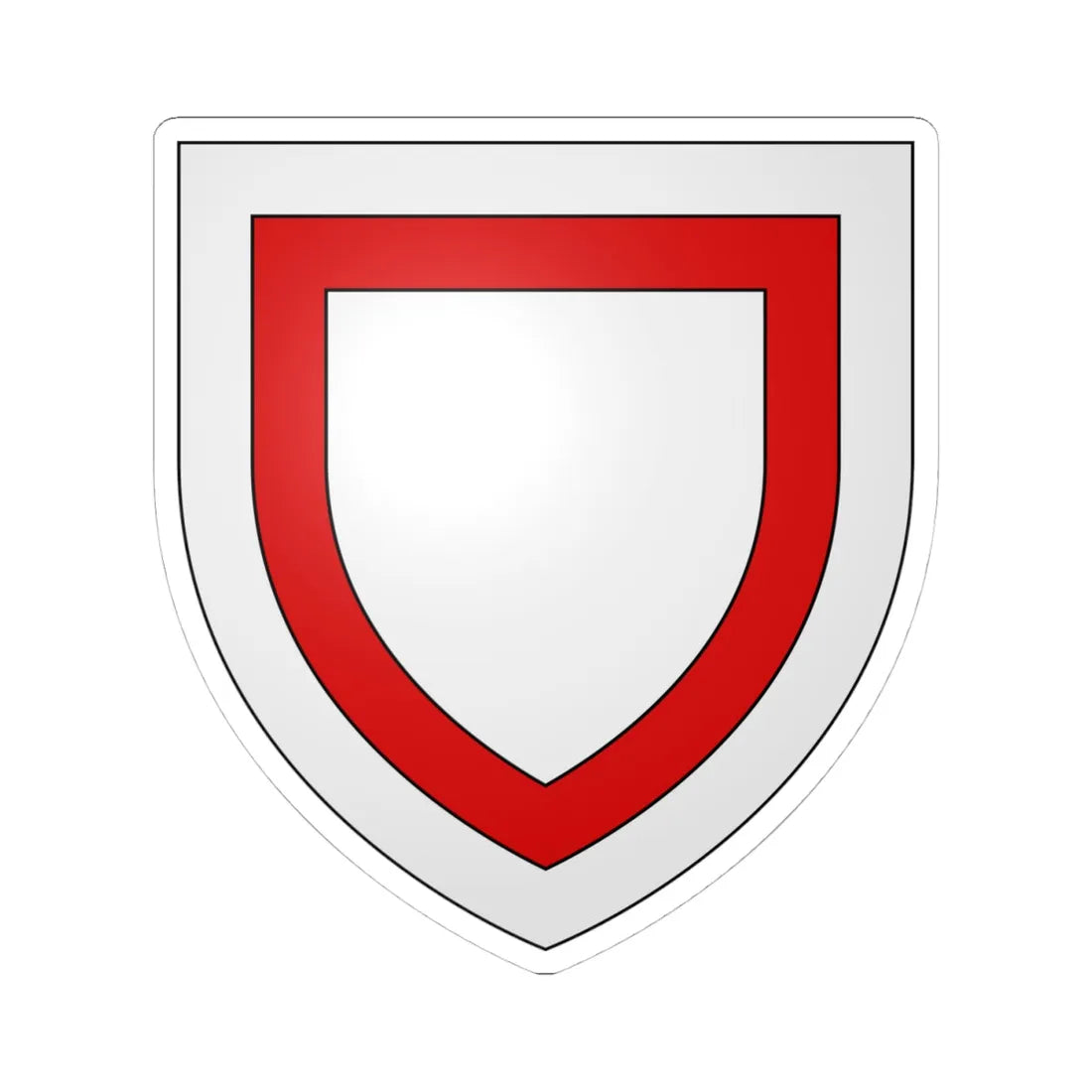 Arms of Henry of Essex (England) (Coat of Arms) STICKER Vinyl Kiss-Cut Decal 4 Inch White - The Sticker Space