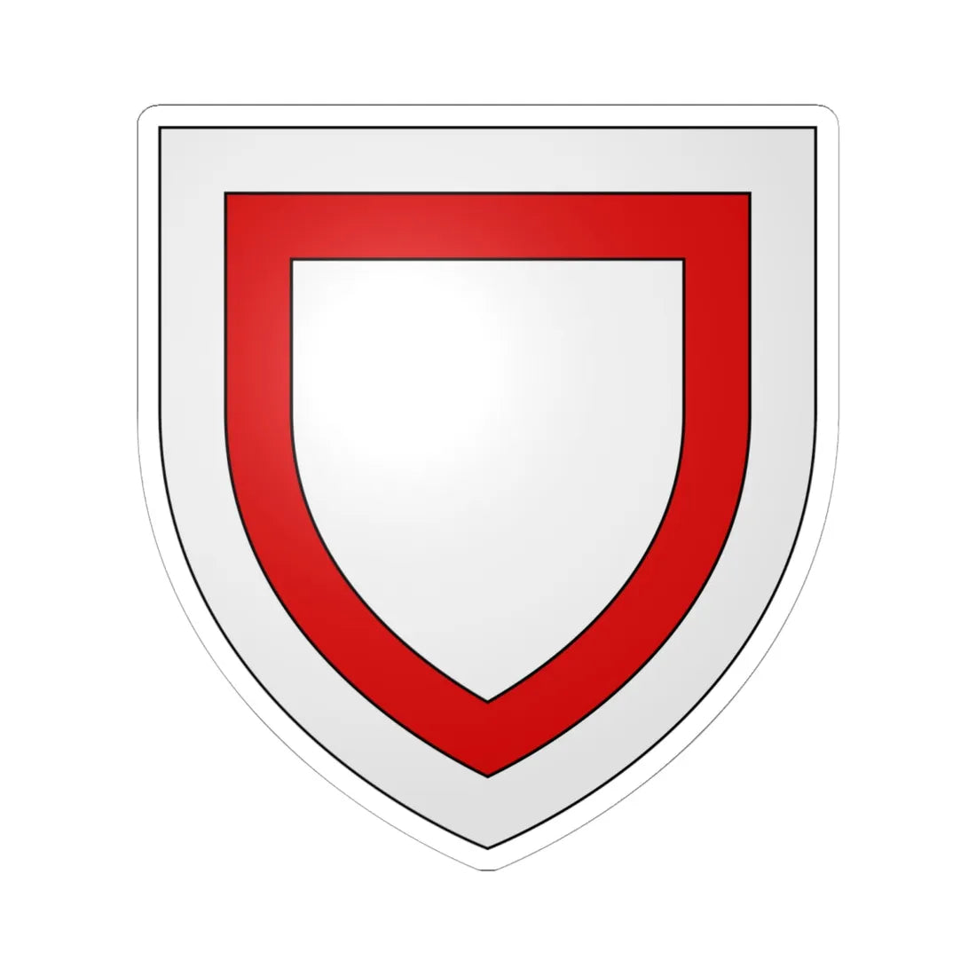 Arms of Henry of Essex (England) (Coat of Arms) STICKER Vinyl Kiss-Cut Decal 6 Inch White - The Sticker Space