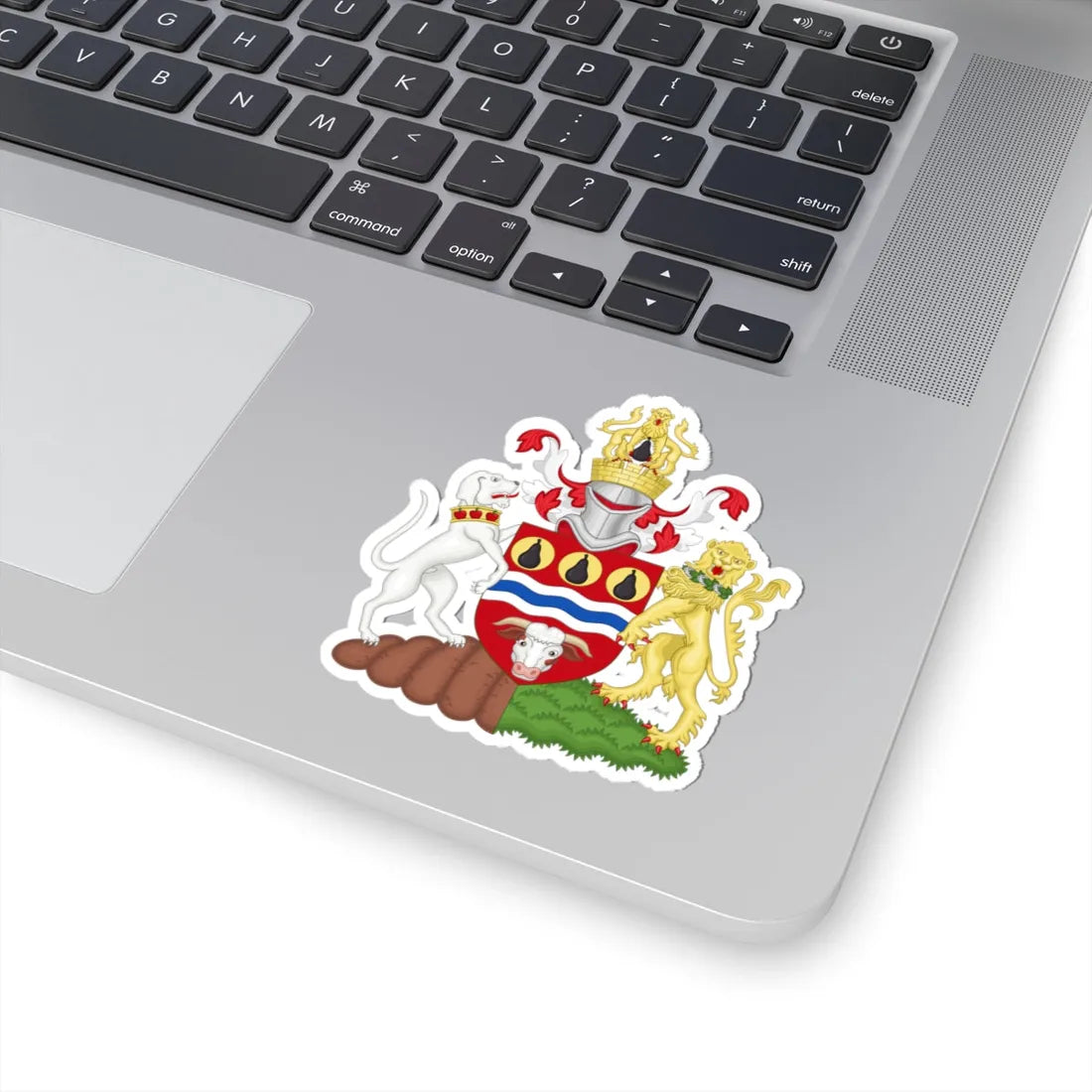 Arms of Hereford and Worcester County Council (England) (Coat of Arms) STICKER Vinyl Kiss-Cut Decal - The Sticker Space