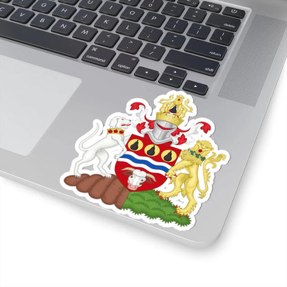 Arms of Hereford and Worcester County Council (England) (Coat of Arms) STICKER Vinyl Kiss-Cut Decal - The Sticker Space