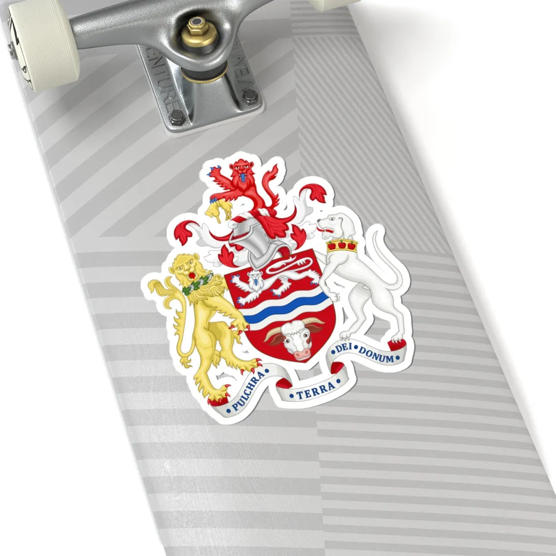 Arms of Herefordshire County Council (England) (Coat of Arms) STICKER Vinyl Kiss-Cut Decal - The Sticker Space