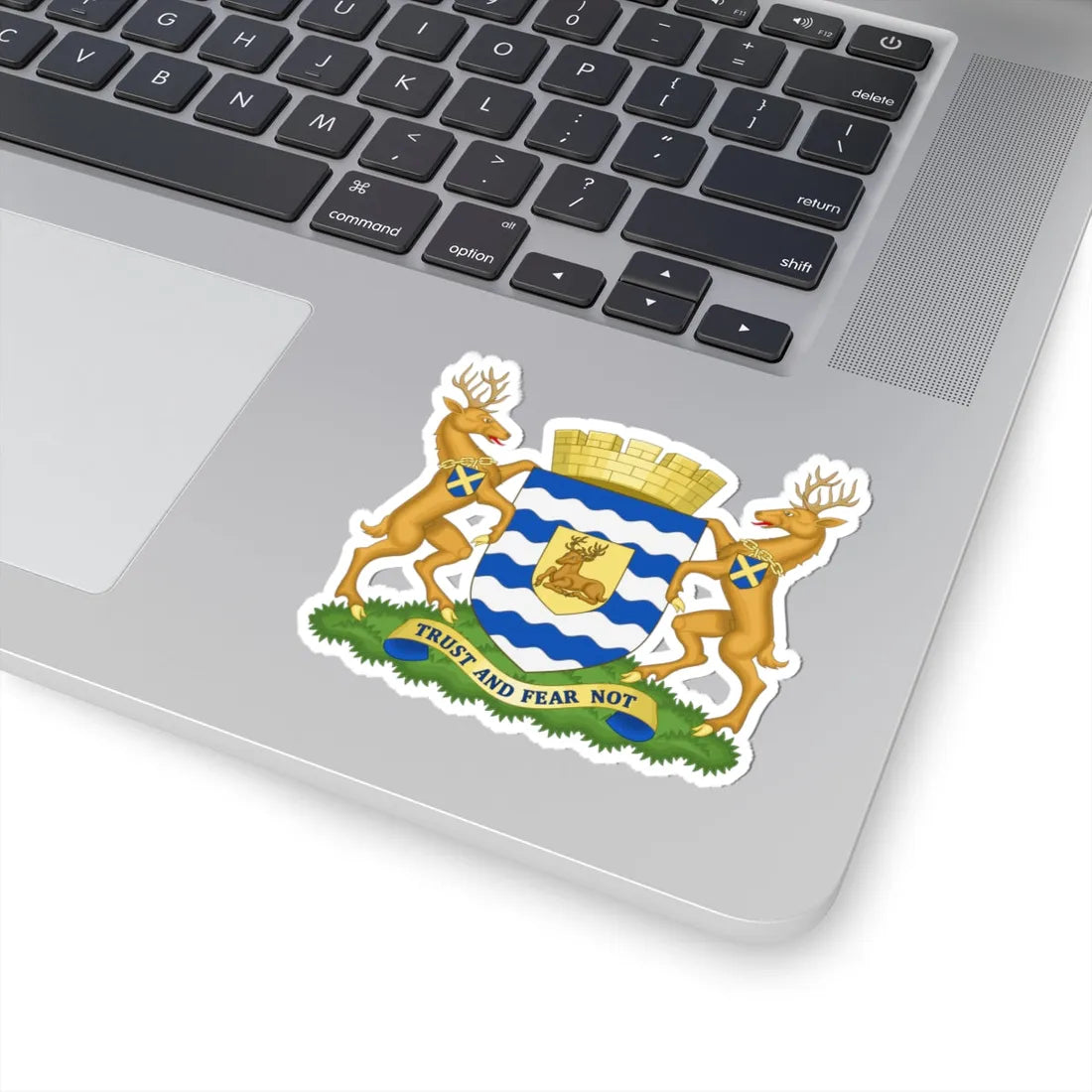 Arms of Hertfordshire County Council (England) (Coat of Arms) STICKER Vinyl Kiss-Cut Decal - The Sticker Space