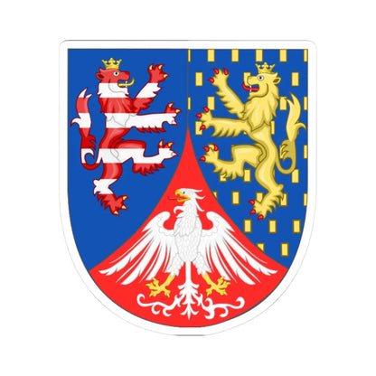 Arms of Hesse-Nassau (Germany) (Coat of Arms) STICKER Vinyl Kiss-Cut Decal 3 Inch White - The Sticker Space
