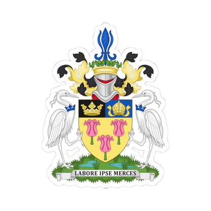 Arms of Holland County Council (England) (Coat of Arms) STICKER Vinyl Kiss-Cut Decal 4 Inch White - The Sticker Space