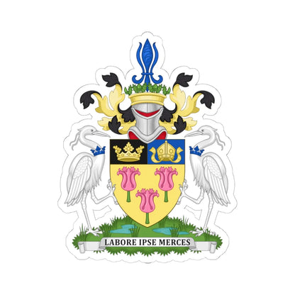 Arms of Holland County Council (England) (Coat of Arms) STICKER Vinyl Kiss-Cut Decal 6 Inch White - The Sticker Space