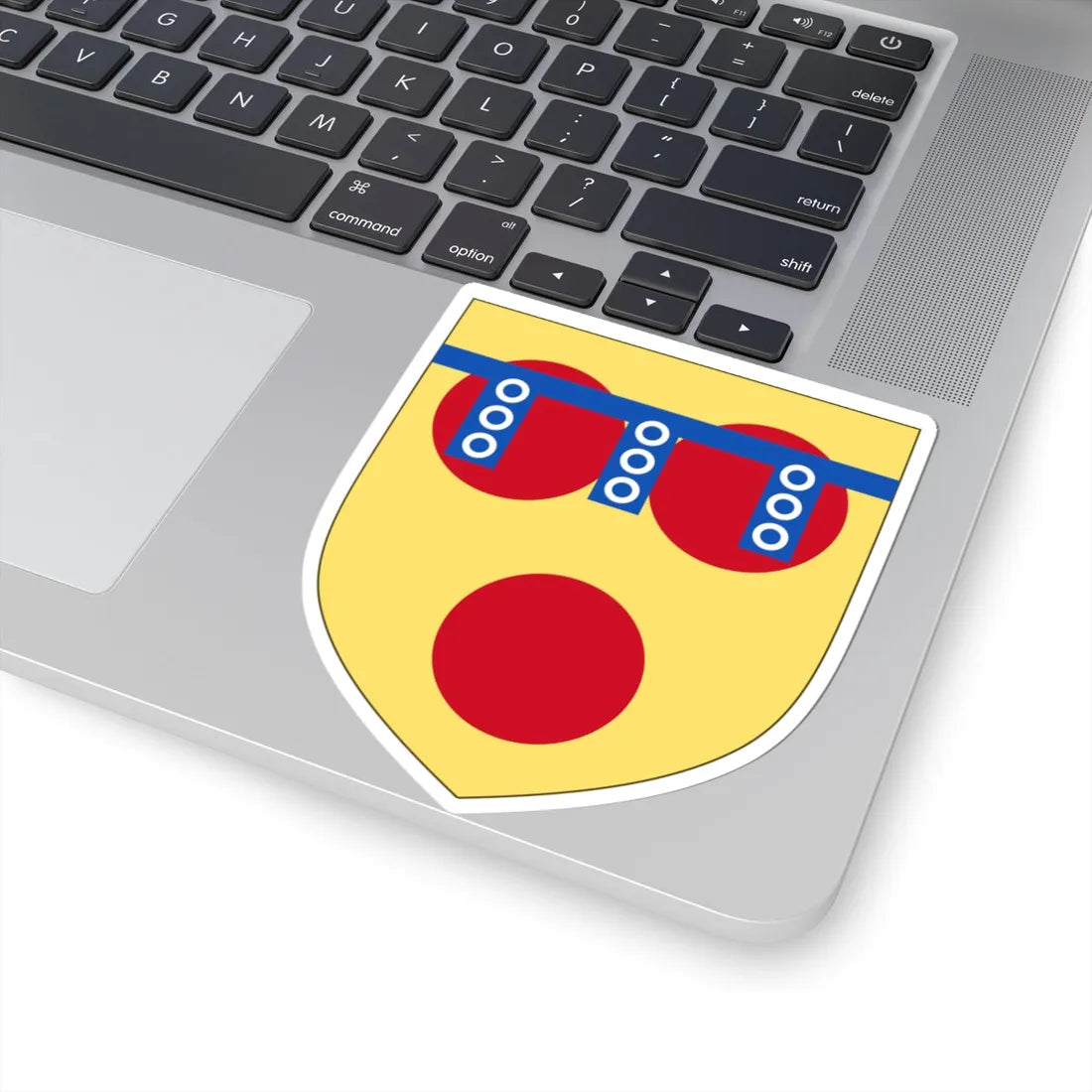 Arms of Hugh de Courtenay (England) (Coat of Arms) STICKER Vinyl Kiss-Cut Decal - The Sticker Space