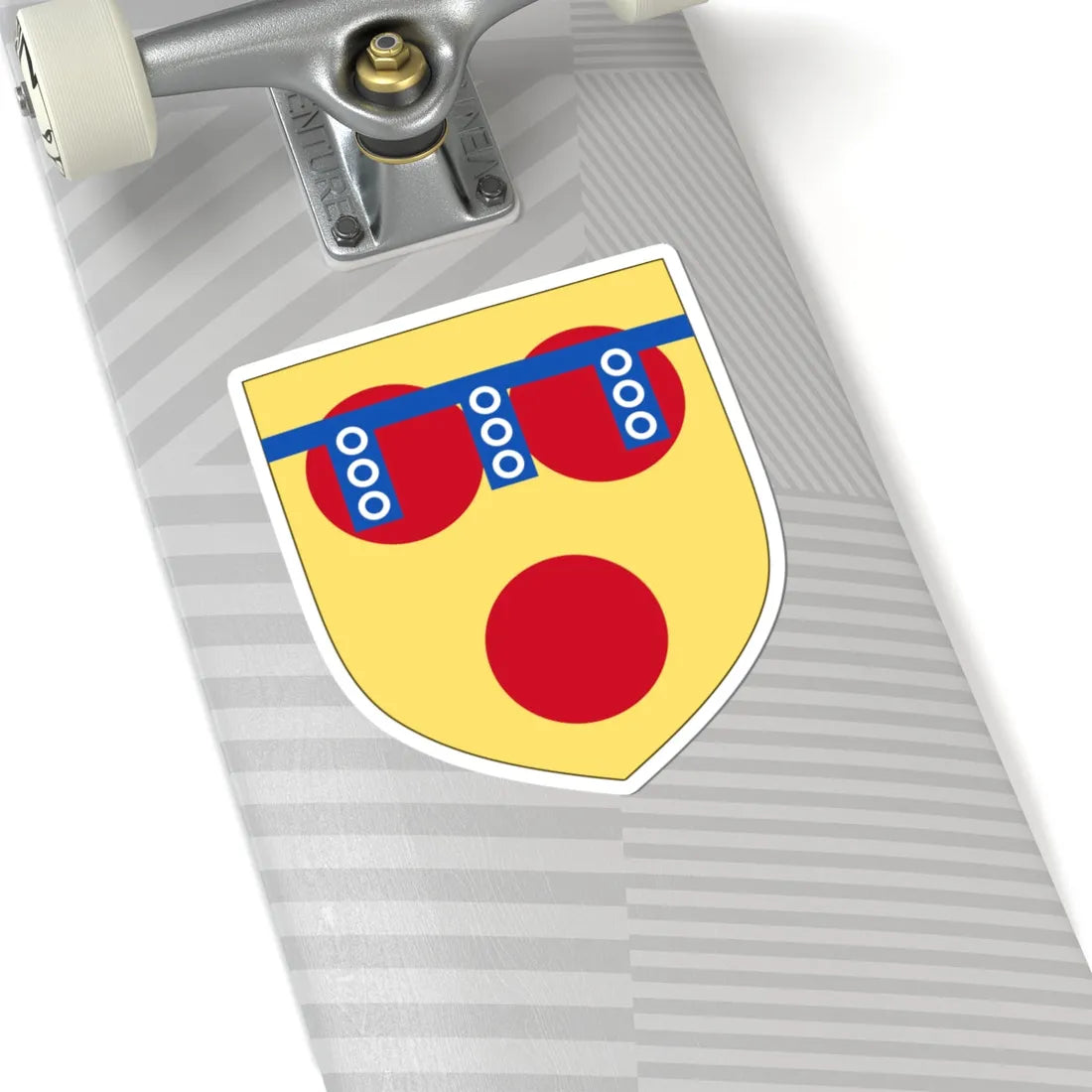 Arms of Hugh de Courtenay (England) (Coat of Arms) STICKER Vinyl Kiss-Cut Decal - The Sticker Space