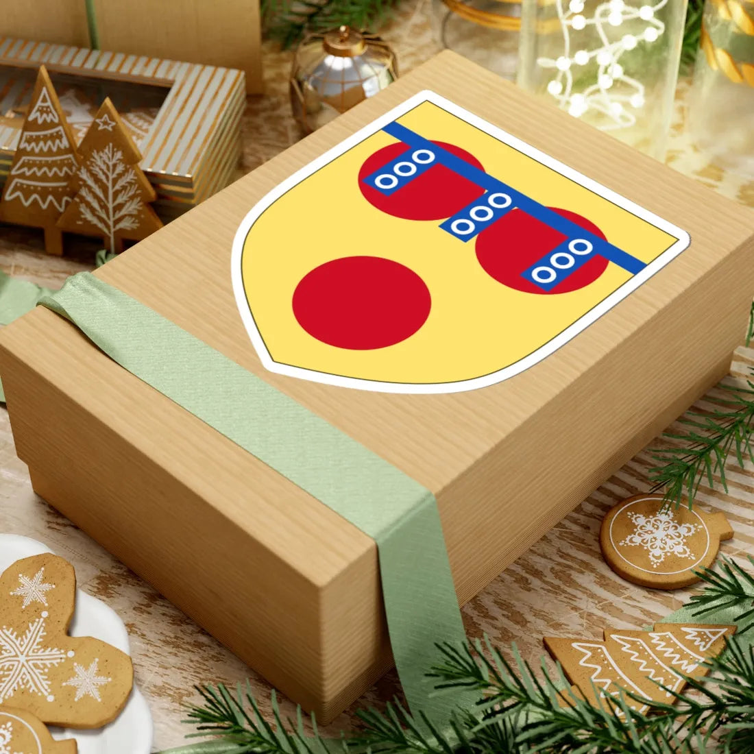 Arms of Hugh de Courtenay (England) (Coat of Arms) STICKER Vinyl Kiss-Cut Decal - The Sticker Space