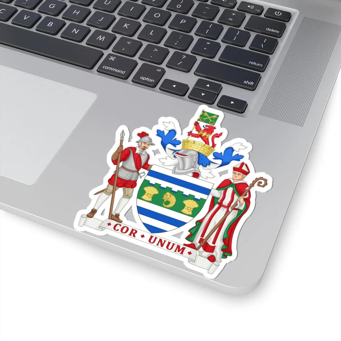Arms of Huntingdon and Peterborough County Council (England) (Coat of Arms) STICKER Vinyl Kiss-Cut Decal - The Sticker Space