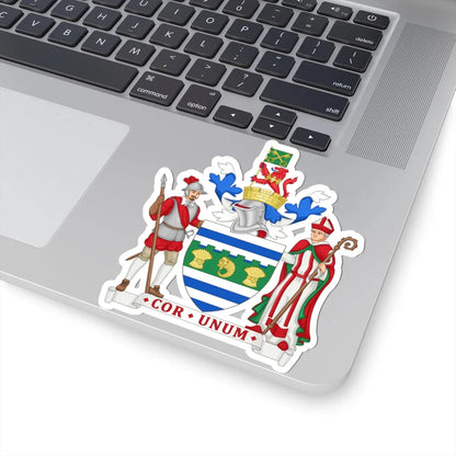 Arms of Huntingdon and Peterborough County Council (England) (Coat of Arms) STICKER Vinyl Kiss-Cut Decal - The Sticker Space