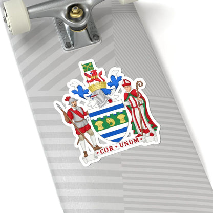 Arms of Huntingdon and Peterborough County Council (England) (Coat of Arms) STICKER Vinyl Kiss-Cut Decal - The Sticker Space