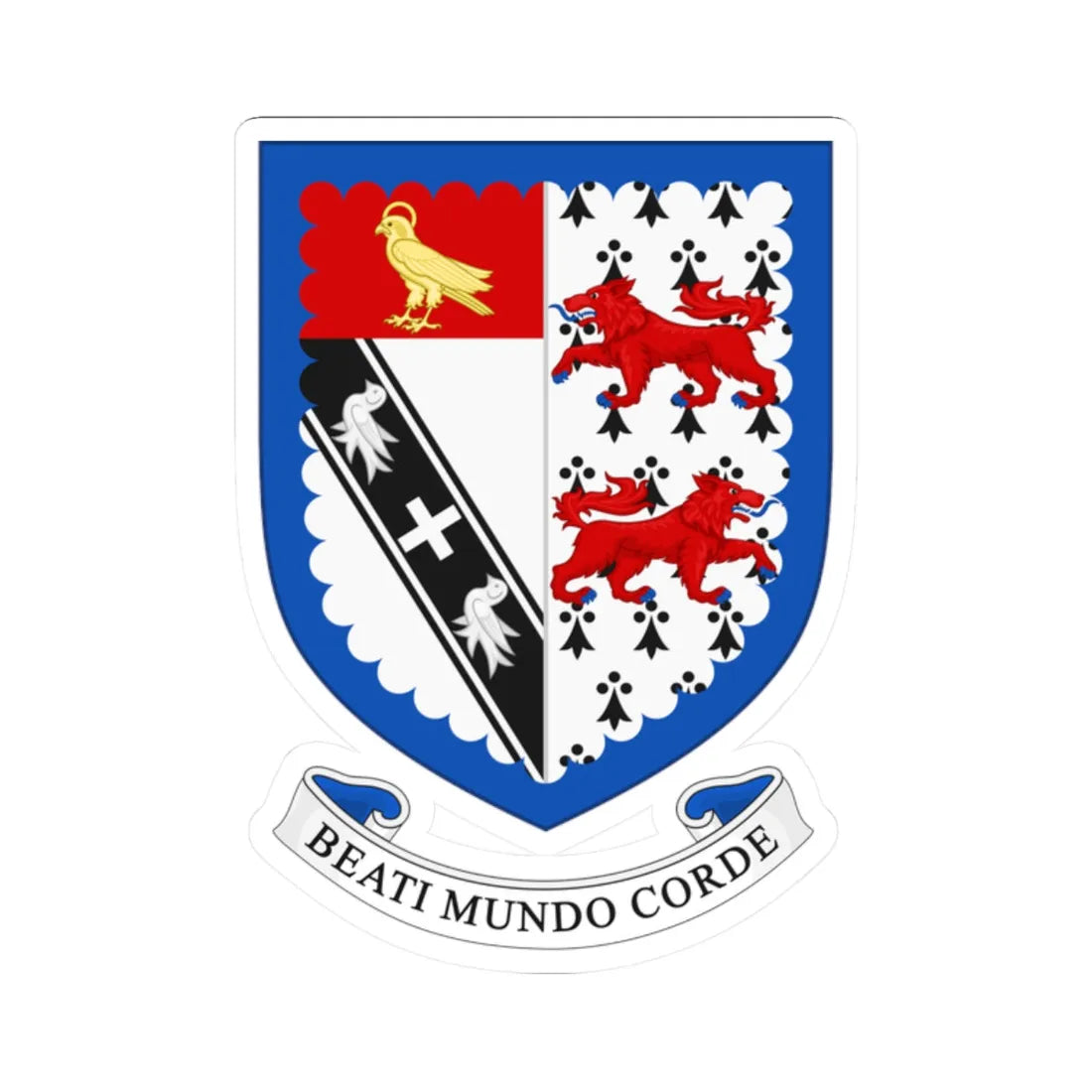 Arms of Hurstpierpoint College (England) (Coat of Arms) STICKER Vinyl Kiss-Cut Decal 2 Inch White - The Sticker Space