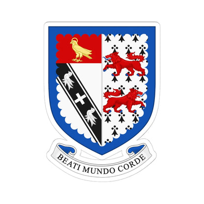Arms of Hurstpierpoint College (England) (Coat of Arms) STICKER Vinyl Kiss-Cut Decal 6 Inch White - The Sticker Space