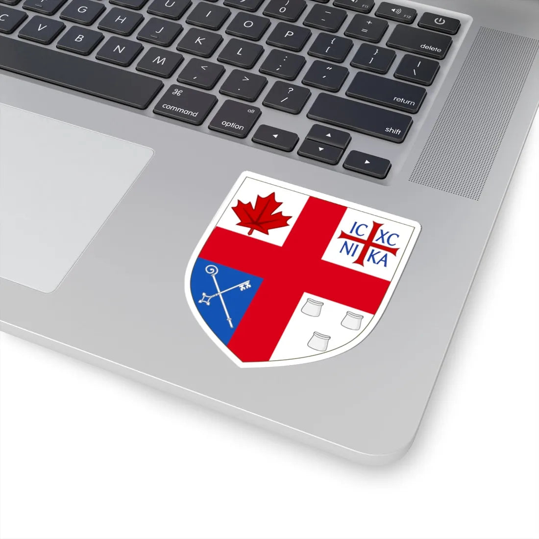 Arms of Independent Anglican Church Canada Synod (United Kingdom) (Coat of Arms) STICKER Vinyl Kiss-Cut Decal - The Sticker Space