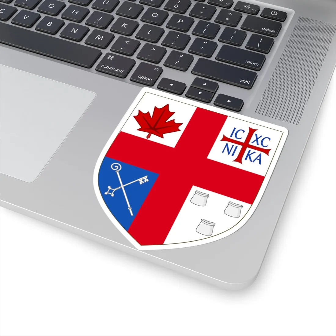 Arms of Independent Anglican Church Canada Synod (United Kingdom) (Coat of Arms) STICKER Vinyl Kiss-Cut Decal - The Sticker Space