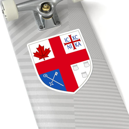 Arms of Independent Anglican Church Canada Synod (United Kingdom) (Coat of Arms) STICKER Vinyl Kiss-Cut Decal - The Sticker Space
