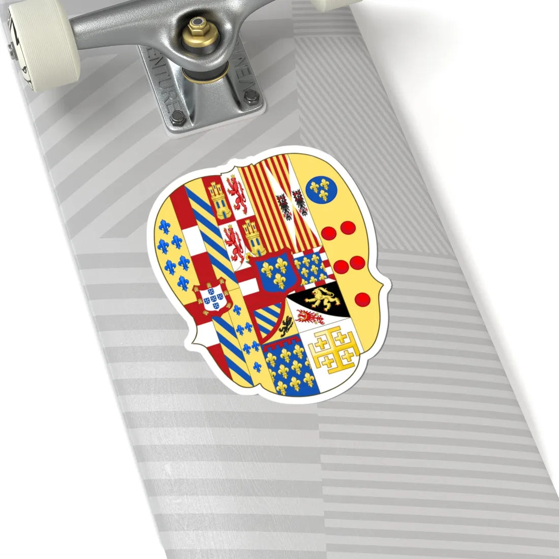 Arms of Infante Charles of Spain as King of Naples and Sicily (Spain) (Coat of Arms) STICKER Vinyl Kiss-Cut Decal - The Sticker Space