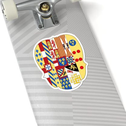 Arms of Infante Charles of Spain as King of Naples and Sicily (Spain) (Coat of Arms) STICKER Vinyl Kiss-Cut Decal - The Sticker Space
