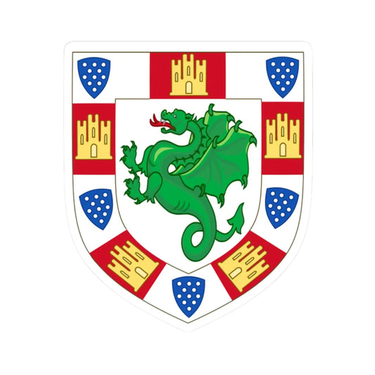 Arms of Infante Fernando Lord of Serpa (Portugal) (Coat of Arms) STICKER Vinyl Kiss-Cut Decal 2 Inch White - The Sticker Space