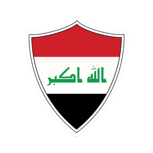 Arms of Iraq (Iraq) (Coat of Arms) STICKER Vinyl Kiss-Cut Decal 2 Inch White - The Sticker Space
