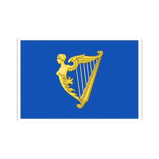 Arms of Ireland banner Historical (Ireland) STICKER Vinyl Kiss-Cut Decal 2 Inch White - The Sticker Space