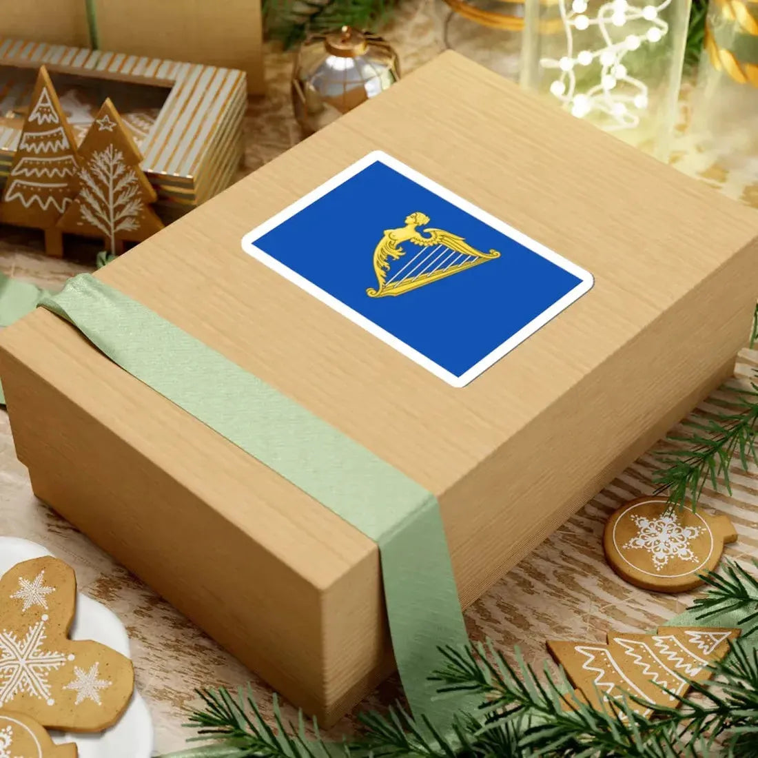 Arms of Ireland banner Historical (Ireland) STICKER Vinyl Kiss-Cut Decal - The Sticker Space