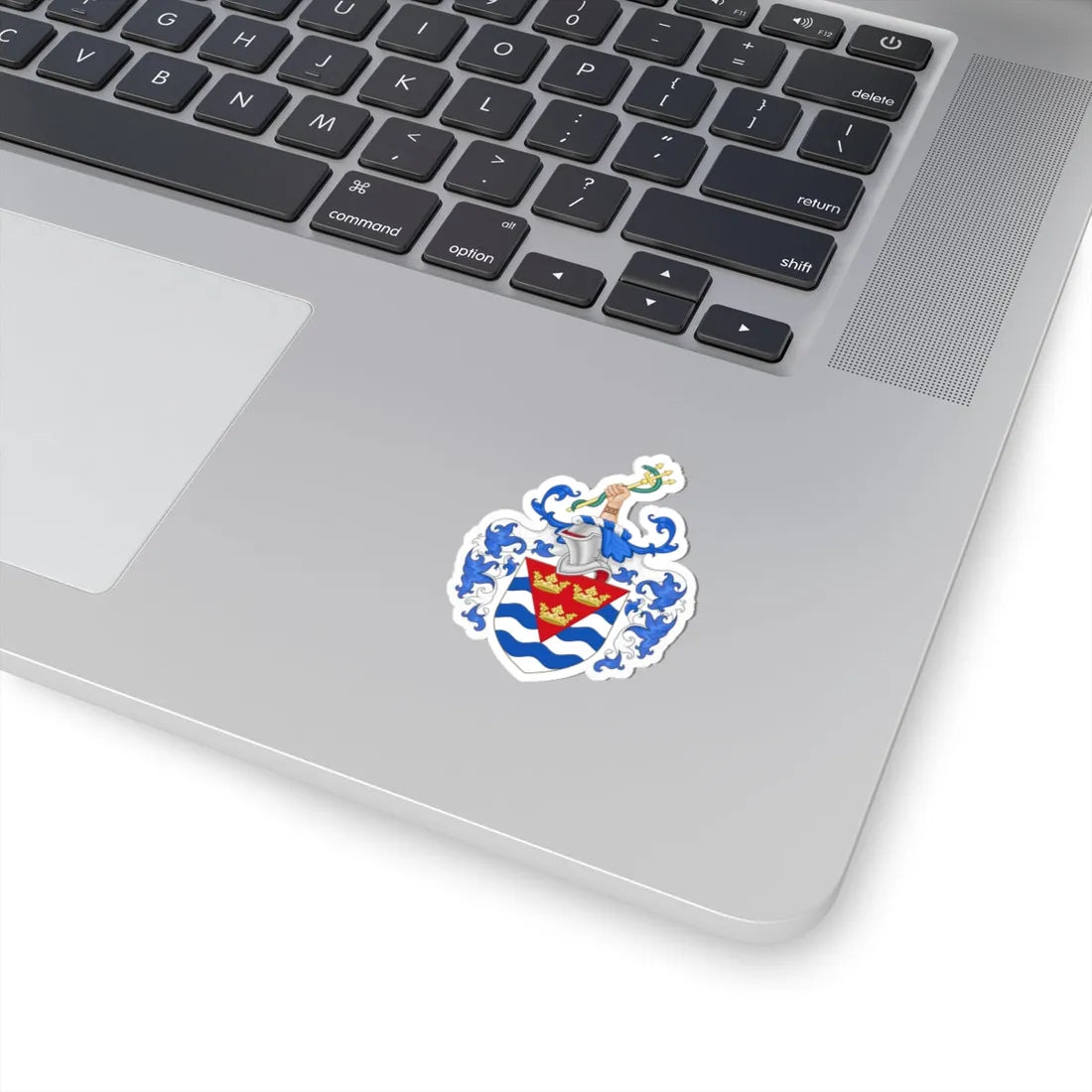 Arms of Isle of Ely County Council (England) (Coat of Arms) STICKER Vinyl Kiss-Cut Decal - The Sticker Space
