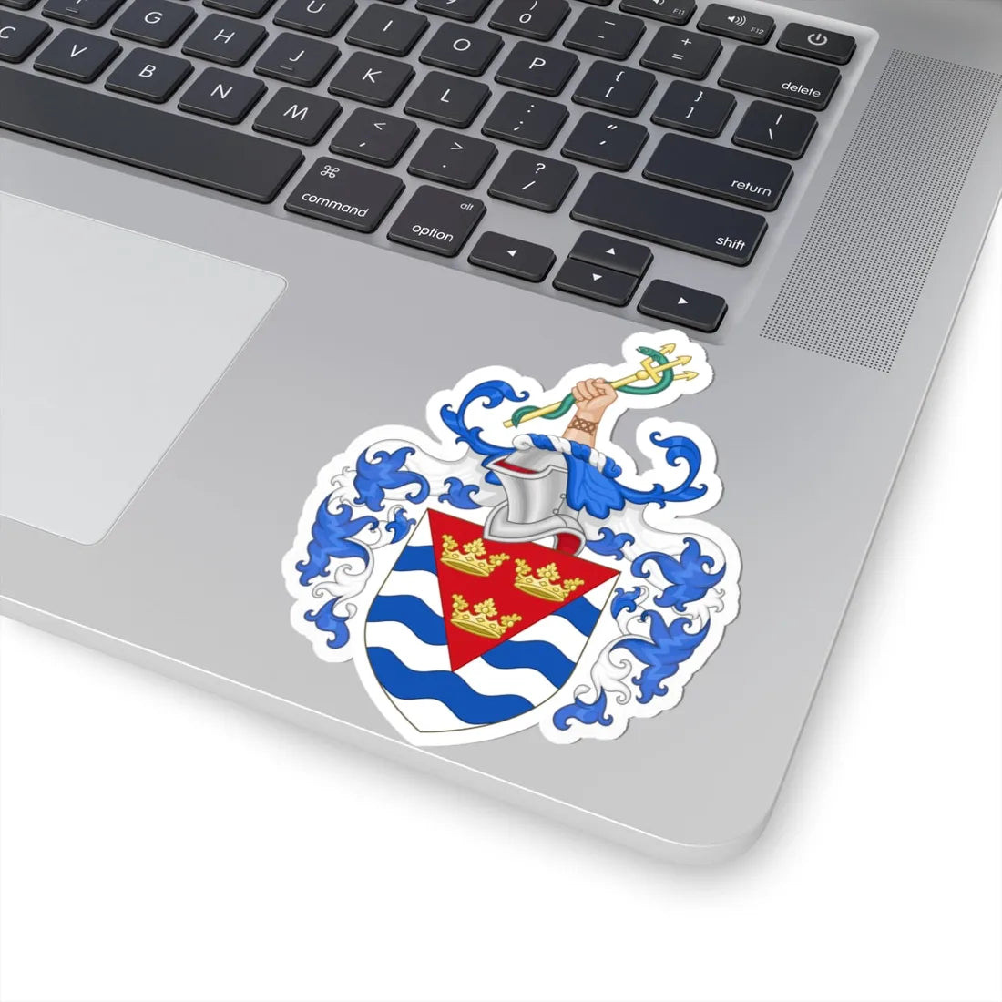 Arms of Isle of Ely County Council (England) (Coat of Arms) STICKER Vinyl Kiss-Cut Decal - The Sticker Space