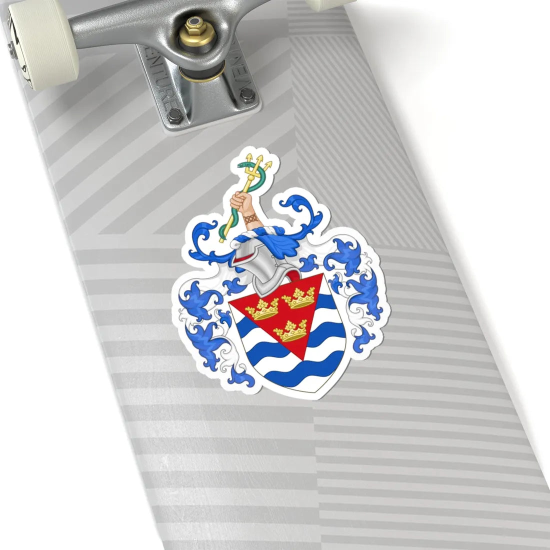 Arms of Isle of Ely County Council (England) (Coat of Arms) STICKER Vinyl Kiss-Cut Decal - The Sticker Space