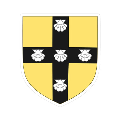 Arms of John III of Grailly (Spain) (Coat of Arms) STICKER Vinyl Kiss-Cut Decal 3 Inch White - The Sticker Space